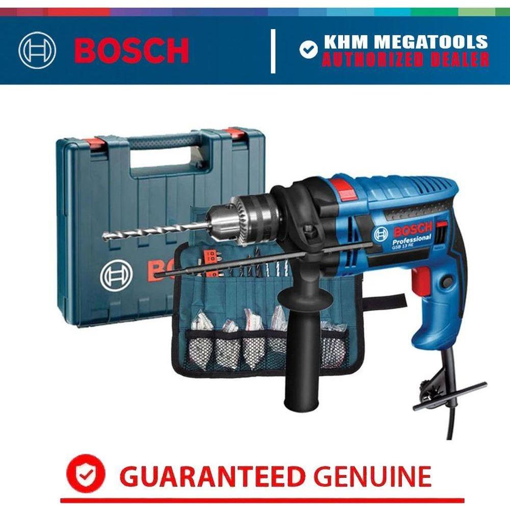 Bosch GSB 13 RE Impact Drill (WRAP) with 100 pcs Accessories 1/2 Bosch GSB 13 RE Impact Drill (WRAP) with 100 pcs Accessories 1/2